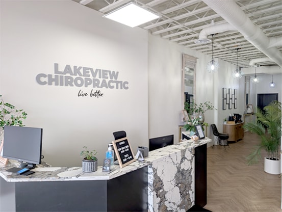 Inside Lakeview Chiropractic clinic in Calgary