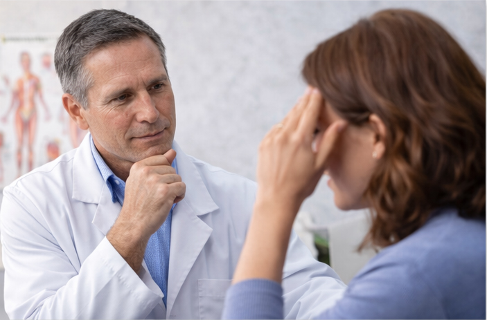 A chiropractor evaluating upper extremity mechanics in a patient experiencing hand numbness and wrist discomfort